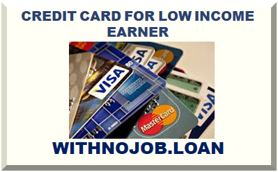 CREDIT CARD FOR LOW INCOME EARNER 2024