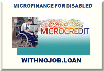 MICROFINANCE FOR DISABLED 2025